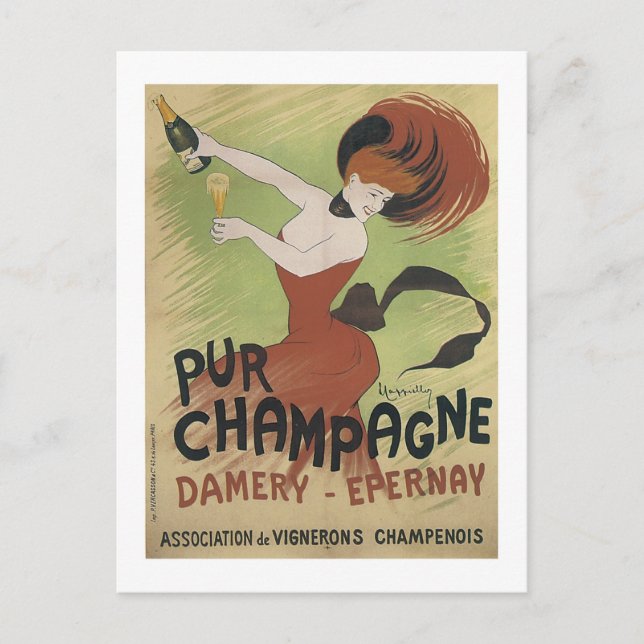 Pur Champagne, Damery-Epernay Postkarte (Vorderseite)