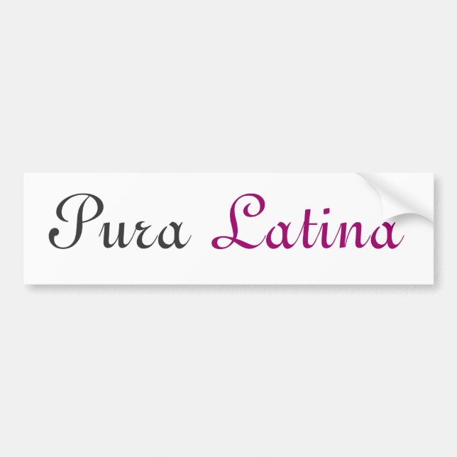 Pura Latina Autoaufkleber (Vorne)