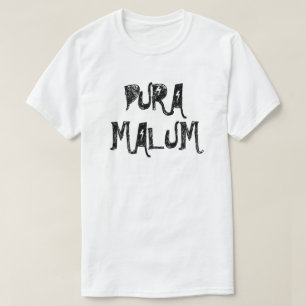 Pura malum - reines Übel im Lateinischen T-Shirt
