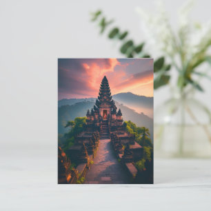 Pura Senja Bali - „Balinesischer Tempel bei Sonnen Postkarte