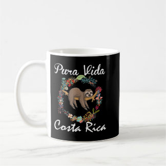 Pura vida costa rica floral niedlicher Schlampenha Kaffeetasse