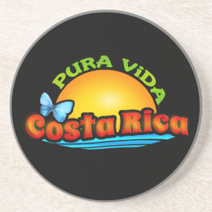 Pura Vida Costa Rica Getränkeuntersetzer
