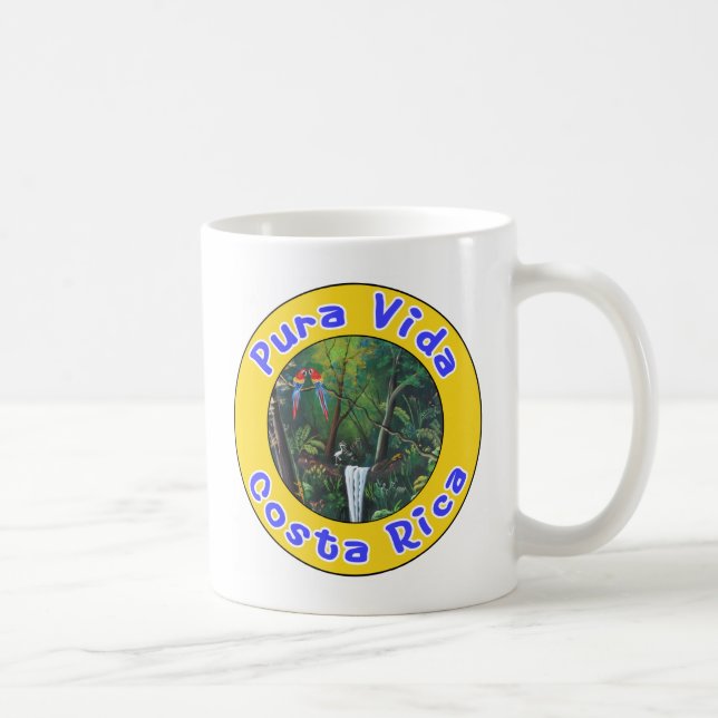 Pura Vida, Costa Rica Kaffeetasse (Rechts)
