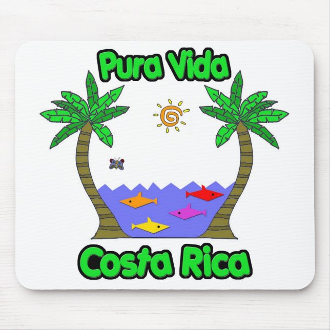 Pura Vida Costa Rica Mousepad (Vorne)