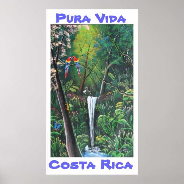 Pura Vida Costa Rica Poster (Vorne)