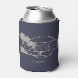 Pura Vida Costa Rica Surfer Bier Dosenkühler