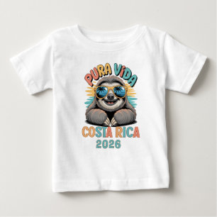 Pura Vida Faultierliebhaber Costa Rica Entspannt  Baby T-shirt