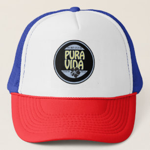 Pura Vida Fernlastfahrer-Hut Truckerkappe