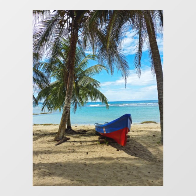 Pura Vida in Costa Rica - Zentralamerika Fensteraufkleber (Blatt)