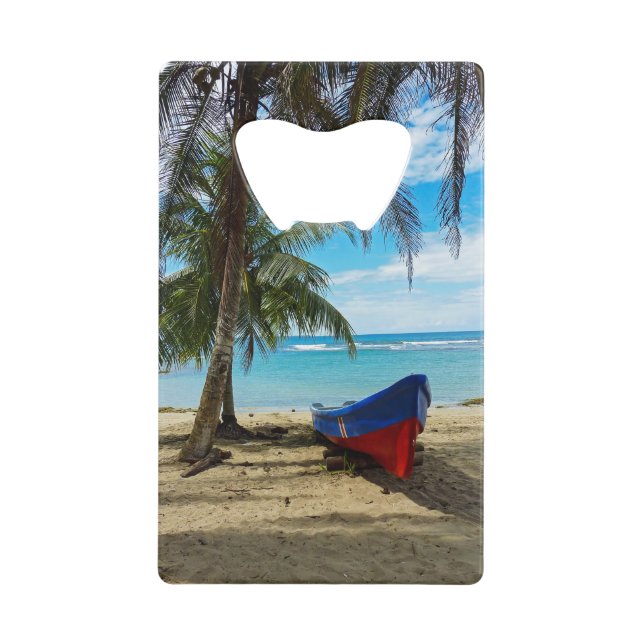 Pura Vida in Costa Rica - Zentralamerika Geldbeutel Flaschenöffner (Vorderseite)