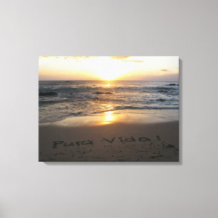 Pura Vida! Leinwanddruck