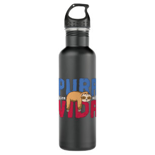 Pura Vida Sloth Edelstahlflasche