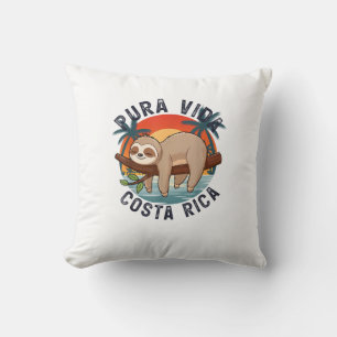 Pura Vida Strand Costa Rica Tropischer Sonnenunter Kissen