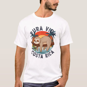 Pura Vida Strand Costa Rica Tropischer Sonnenunter T-Shirt