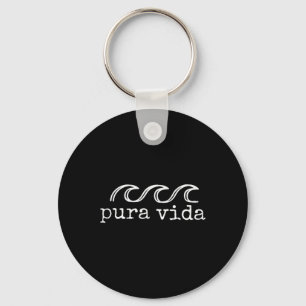Pura Vida Wave Surfen Costa Rica Souvenir Schlüsselanhänger