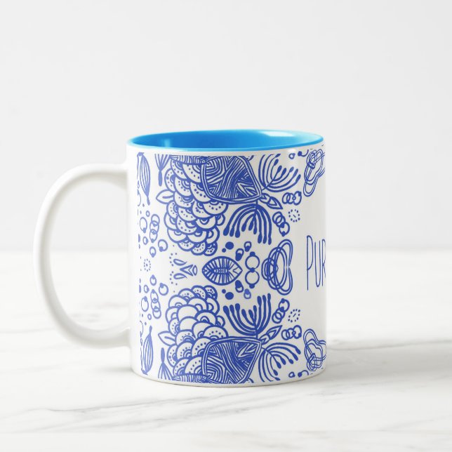 PURA VIDA ZWEIFARBIGE TASSE (Links)
