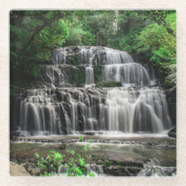 Purakaunui Falls, Neuseeland Glass Untersetzer