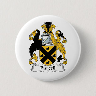 Purcell Familienwappen Button