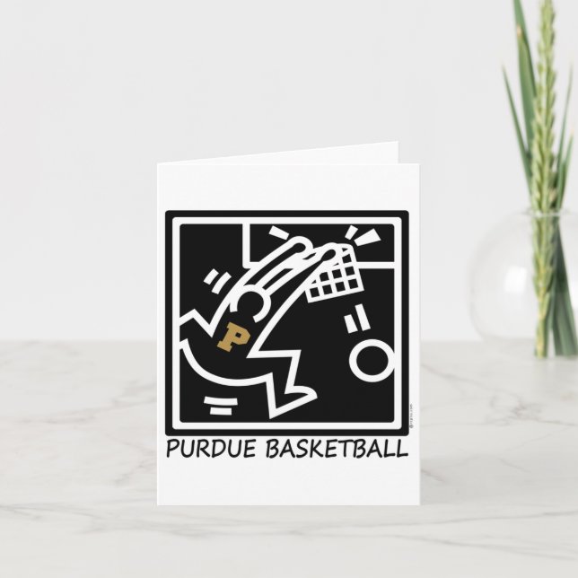 Purdue Basketball Dunk Karte (Vorderseite)