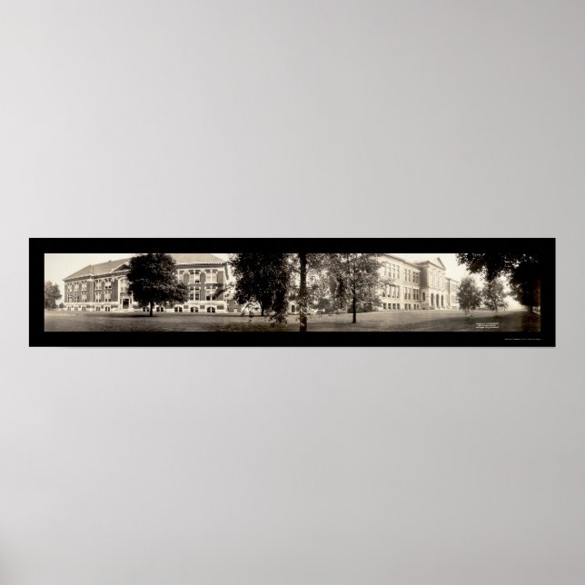 Purdue South Campus Foto 1913 Poster (Vorne)