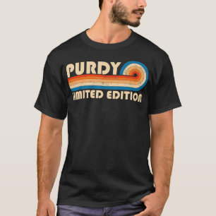 PURDY Nachname Retro Vintag 80er 90s Geburtstag Re T-Shirt