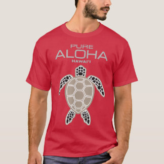 Pure Aloha Hawaii Sea Turtle Modern Hawaiian Desig T-Shirt
