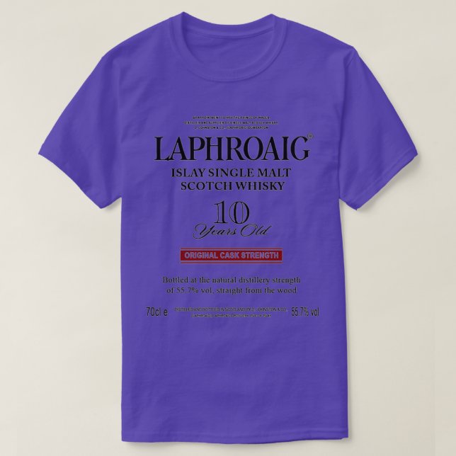 Pure Beer Laphroaig Scotch Whisky T-Shirt (Design vorne)