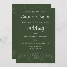 Pure Bliss: Daisy-Blume-Hochzeit Einladung