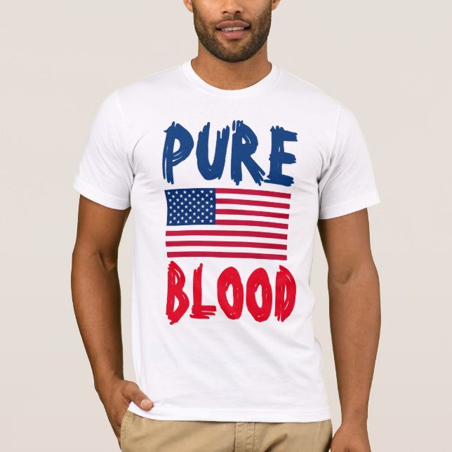 PURE BLOOD PATRIOT DAD (ANTI-VAX) T-Shirts (Vorderseite)