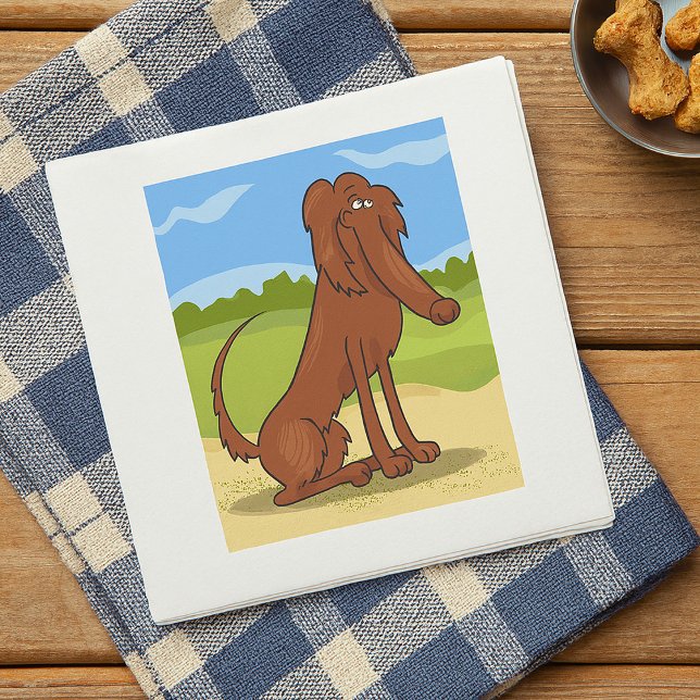 Pure Bred Irish Setter Dog Napkins Serviette (Von Creator hochgeladen)