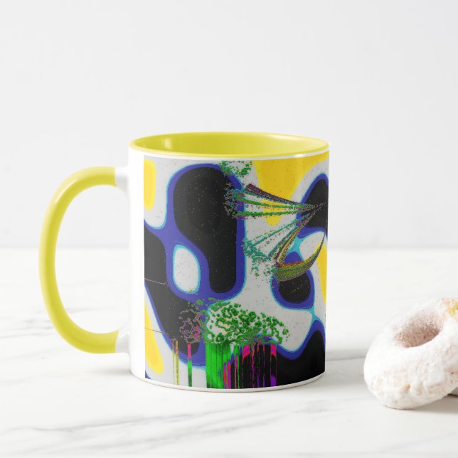 "Pure Contemporary" (11oz.) Combo Coffee Mug Tasse (Mit Donut)
