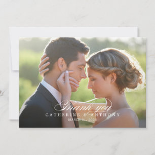 Pure Elegance Wedding Dankeschön Card Dankeskarte