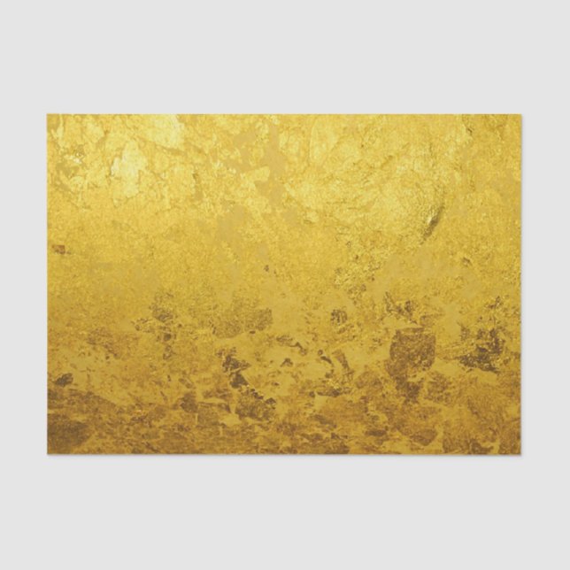 PURE GOLD LEAF Muster + Ihr Text / Foto Seidenpapier (Vorderseite)