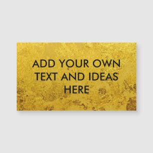 PURE GOLD LEAF Muster + Ihr Text / Ihre Ideen Magnetkarte