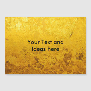 PURE GOLD LEAF Muster + Ihr Text / Ihre Ideen Magnetkarte