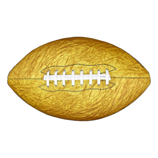 PURE GOLD PAPIERmuster + Ihr Text / Foto Football (Vorderseite)