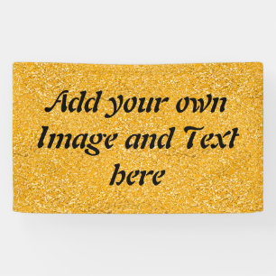 PURE GOLD Spritzer Pattern + Ihr Text / Foto Banner