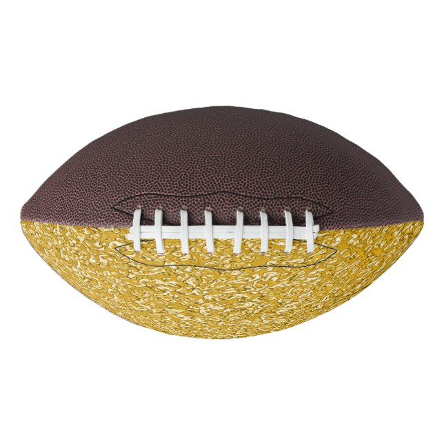 PURE GOLD Spritzer Pattern + Ihr Text / Foto Football (Vorderseite)