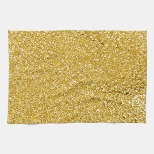 PURE GOLD Spritzer Pattern + Ihr Text / Foto Handtuch