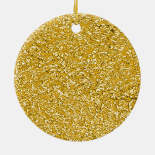 PURE GOLD Spritzer Pattern + Ihr Text / Foto Keramikornament