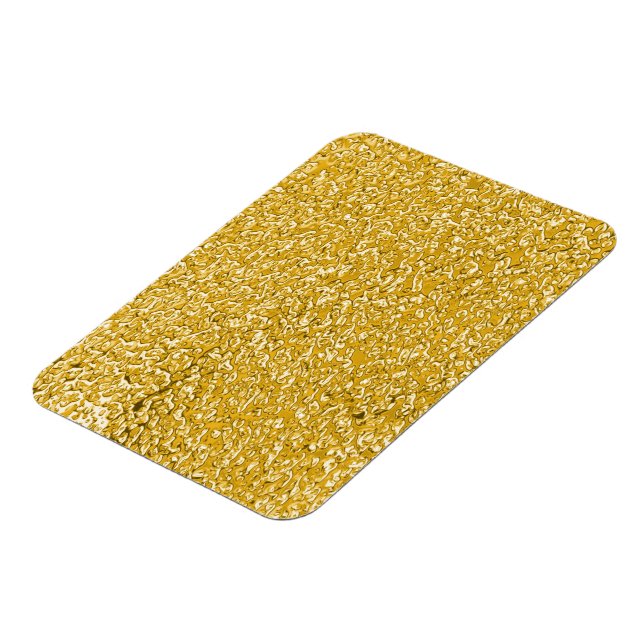 PURE GOLD Spritzer Pattern + Ihr Text / Foto Magnet (Linke Seite)