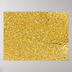 PURE GOLD Spritzer Pattern + Ihr Text / Foto Poster
