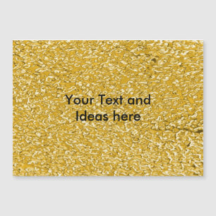 PURE GOLD Spritzer Pattern + Ihre Texte / Ideen Magnetkarte
