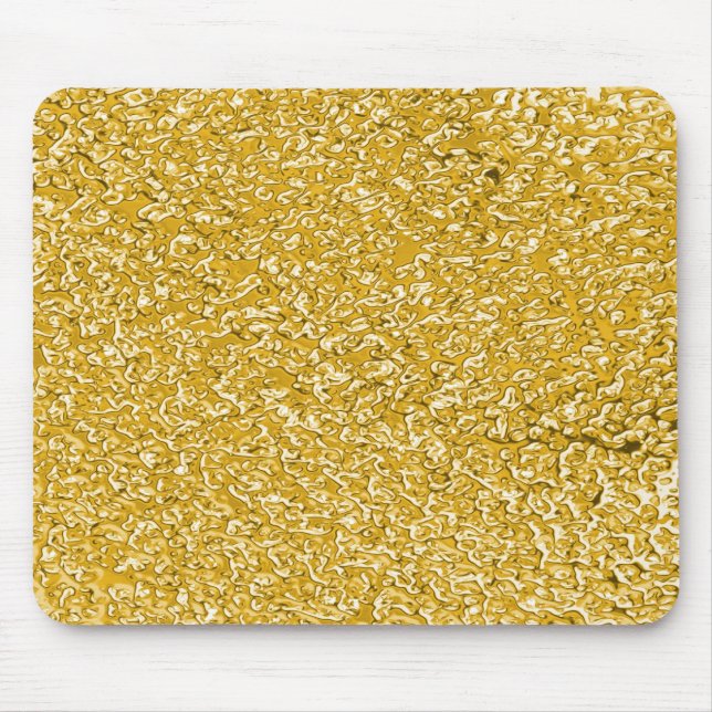 PURE GOLD Spritzer Pattern + Text Mousepad (Vorne)