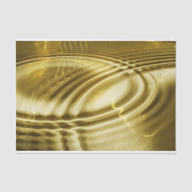 PURE GOLDEN WAVS soft Pattern + Ihr Text / Foto Seidenpapier (Vorderseite)