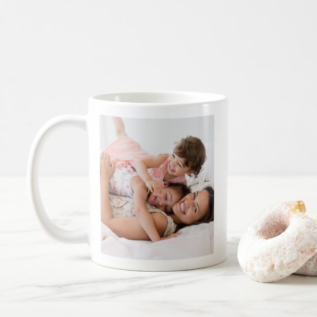 Pure Happiness Family Joy Foto Tasse (Mit Donut)