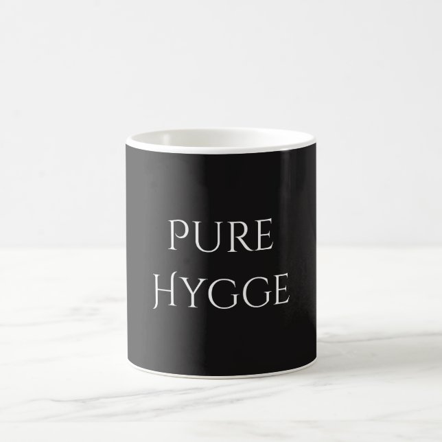 Pure Hygge Schwarz-weiß Kaffeetasse (Mittel)