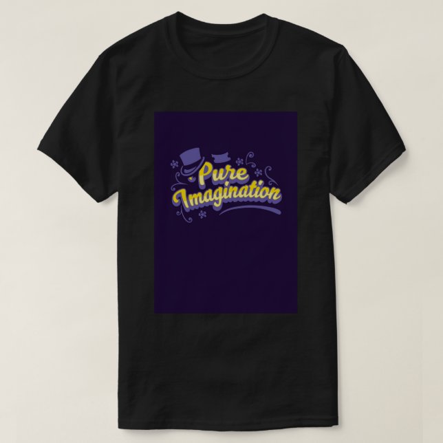 Pure Imagination - Willy Wonka Spiral Notebook T-Shirt (Design vorne)