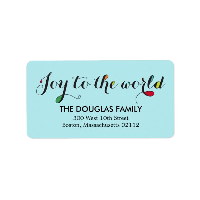 Pure Joy Address Labels Adressaufkleber (Vorne)