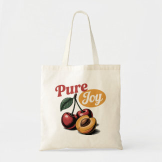 Pure Joy Cherries Apricot Retro Christliches T-Shi Tragetasche